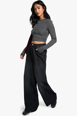 Boohoo "Petite",Jean Large Basique