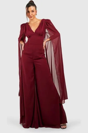 Boohoo Combinaison Cape Ample À Décolleté Plongeant