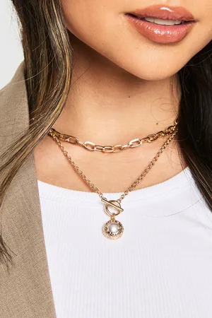 Boohoo Collier Superposé À Perles