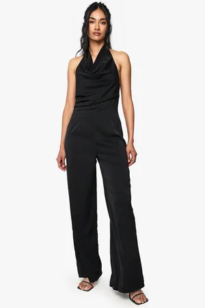 Boohoo Combinaison Satinée À Col Bénitier