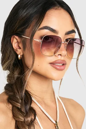 Boohoo Lunettes De Soleil Oversize Tie Dye,Gris
