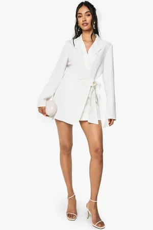 Boohoo Robe Blazer Drapée