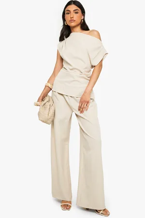 Boohoo Pantalon Droit À Taille Élastiquée
