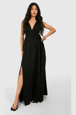 Boohoo Maternité,Robe Longue De Grossesse À Ceinture