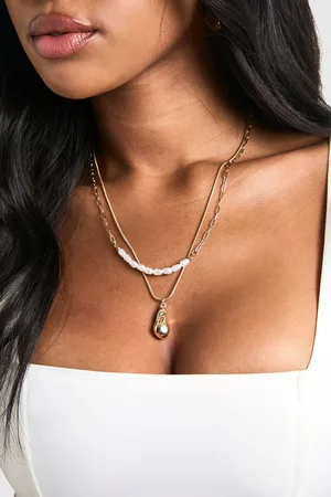 Boohoo Collier À Chaînes Multiples Et Perles