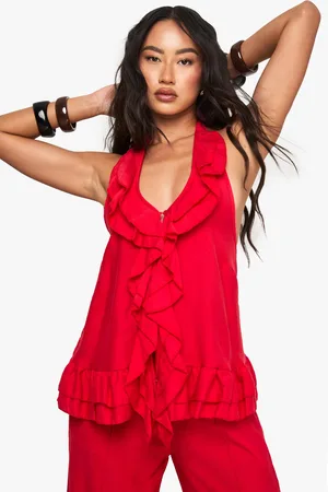 Boohoo Top Boutonné À Volants