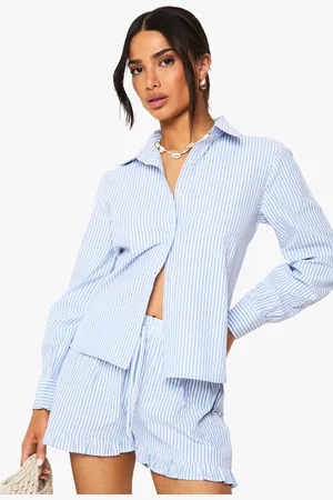 Boohoo "Petite",Chemise De Plage Rayée