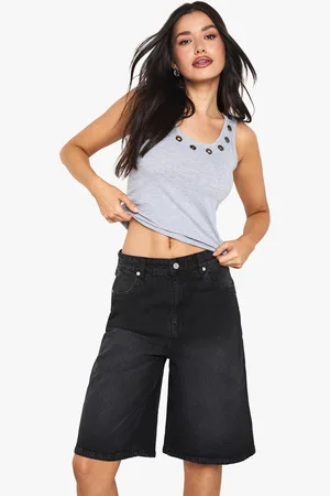 Boohoo "Tall",Bermuda En Jean