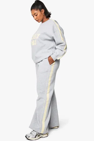 Boohoo Grande Taille,Jogging Large À Rayures