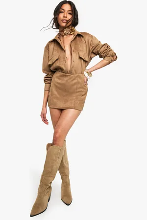 Boohoo Mini,Jupe En Synthétique