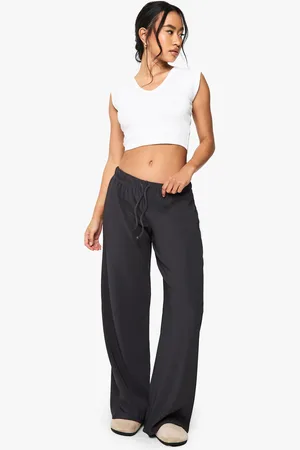 Boohoo Pantalon Large Côtelé À Cordon De Serrage