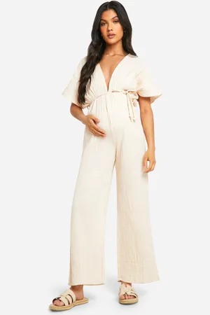 Boohoo Maternité,Combinaison Large De Grossesse À Ceinture En Corde
