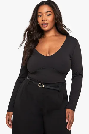 Boohoo Grande Taille,Top À Col Rond