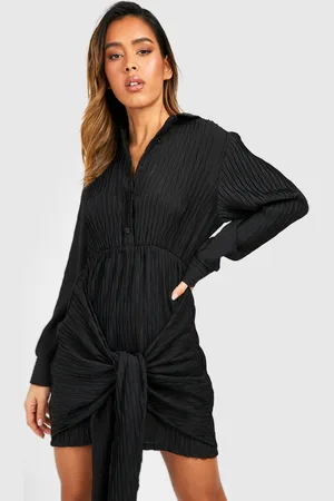 Boohoo Robe Chemise Texturée Plissée