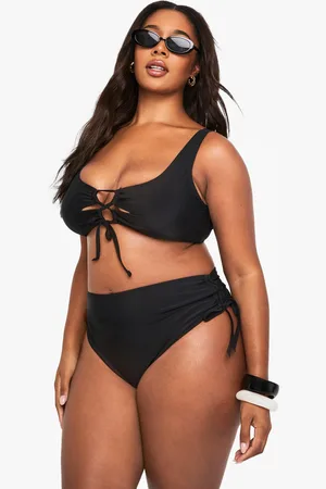Boohoo Grande Taille,Haut De Maillot Rembourré À Lacets