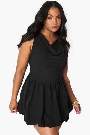 Boohoo Grande Taille,Robe À Col Bénitier