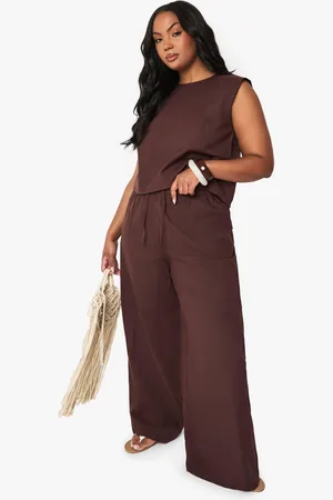Boohoo Grande Taille,Pantalon Large