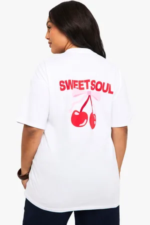 Boohoo "Plus" Sweet Soul Oversized T,Shirt