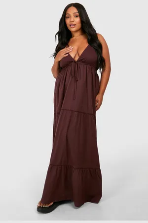 Boohoo Grande Taille,Robe Longue En Crochet