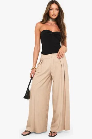 Boohoo Pantalon Large À Rayures Fines