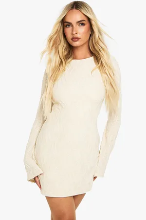 Boohoo Robe Courte Texturée À Manches Évasées