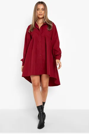Boohoo Robe Chemise À Manches Longues