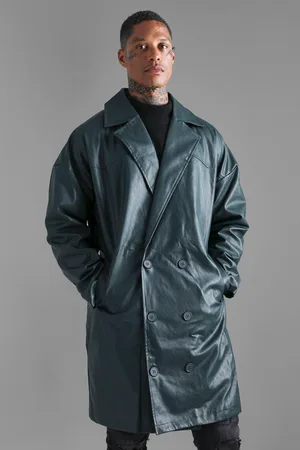 Trench coat homme discount cuir