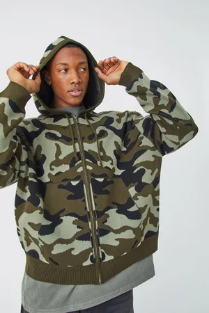 Sweat capuche camouflage discount homme