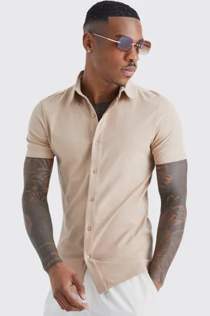 Boohoo Chemise cintrée à manches courtes homme - - XS