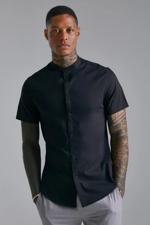 Boohoo Chemise moulante à manches courtes homme - - XS