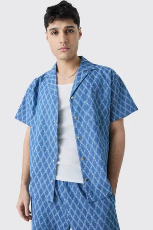Boohoo Chemise large en jean homme - - S