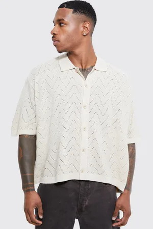 Boohoo Chemise ample à manches courtes et coutures apparentes homme - - M