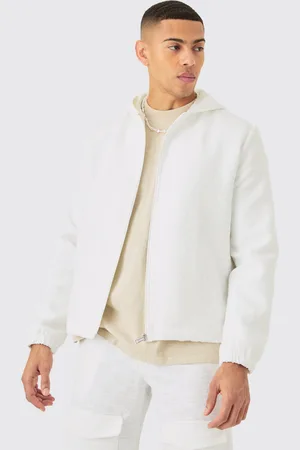 Boohoo Veste à capuche habillée en coton homme - - L