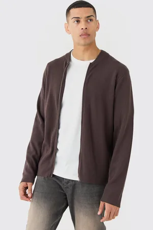 Boohoo Bomber droit en maille homme - - S