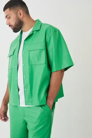 Boohoo Grande taille - Surchemise à manches courtes homme - - XXXL