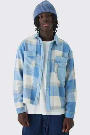 Boohoo Chemise oversize matelassée à carreaux homme - - S