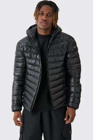 Boohoo Tall - Doudoune matelassée à capuche en homme - S