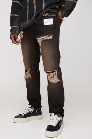 Boohoo Jean slim déchiré et réparé homme - - 34R