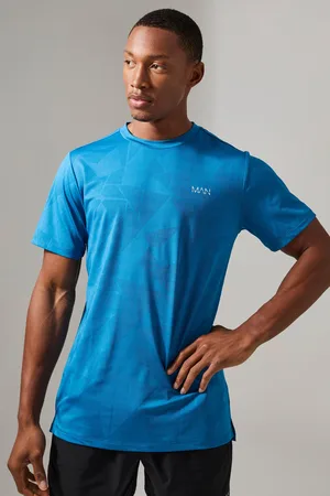 Boohoo T-shirt de sport à motif géométrique - MAN Active homme - - S