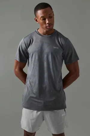 Boohoo T-shirt de sport à motif géométrique - MAN Active homme - - S
