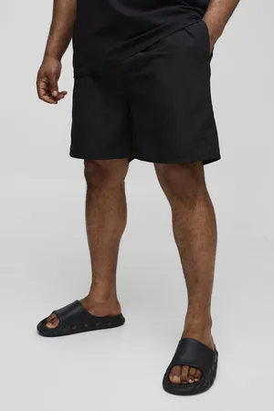 Boohoo Grande taille - Short de bain mi-long à logo homme - - XXXL