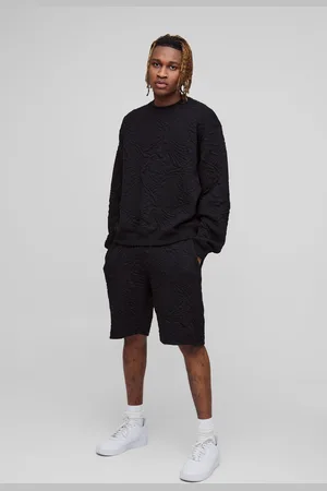 Boohoo Tall - Ensemble matelassé avec sweat et short homme - - 2XL