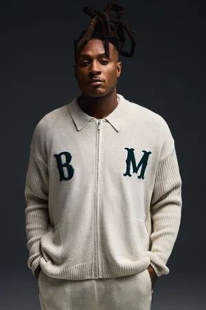 Boohoo Veste Harrington oversize imprimée homme - - S