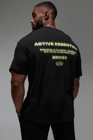 Boohoo T-shirt de sport oversize à slogan - MAN Active homme - - S