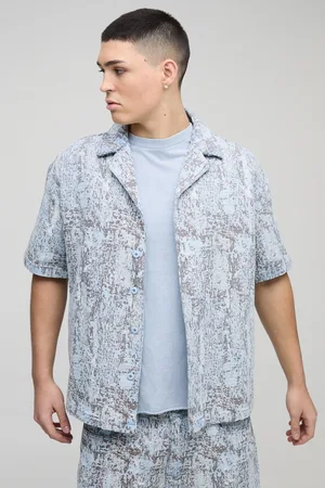 Boohoo Chemise oversize à imprimé tapisserie homme - - S