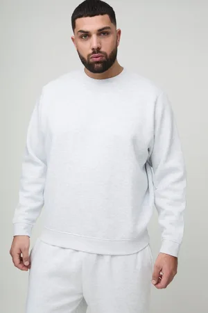 Boohoo Grande taille - Sweat basique à col ras du cou homme - - XXXL