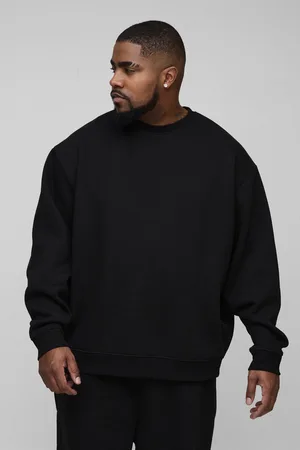 Boohoo Grande taille - Sweat oversize basique à col ras du cou homme - - XXXXXL