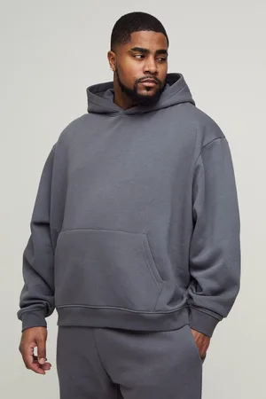 Boohoo Grande taille - Sweat à capuche oversize basique homme - - XXL