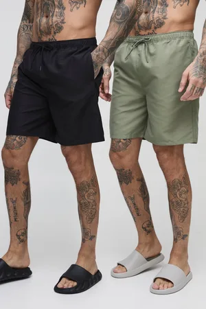 Boohoo Tall - Lot de 2 shorts de bain mi-longs homme - - S