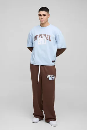 Boohoo Ensemble oversize universitaire à manches longues homme - - S